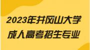 2023年井冈山大学成人高考招生专业
