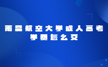 南昌航空大学成人高考学费怎么交?