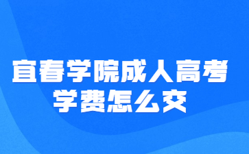 宜春学院成人高考学费怎么交?