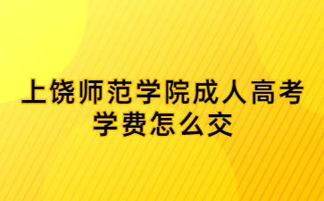 上饶师范学院成人高考学费怎么交?