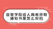 宜春学院成人高考录取通知书是怎么发的?
